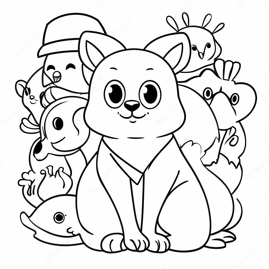 Motivational Animals Coloring Page | Easy Inspirational coloring page