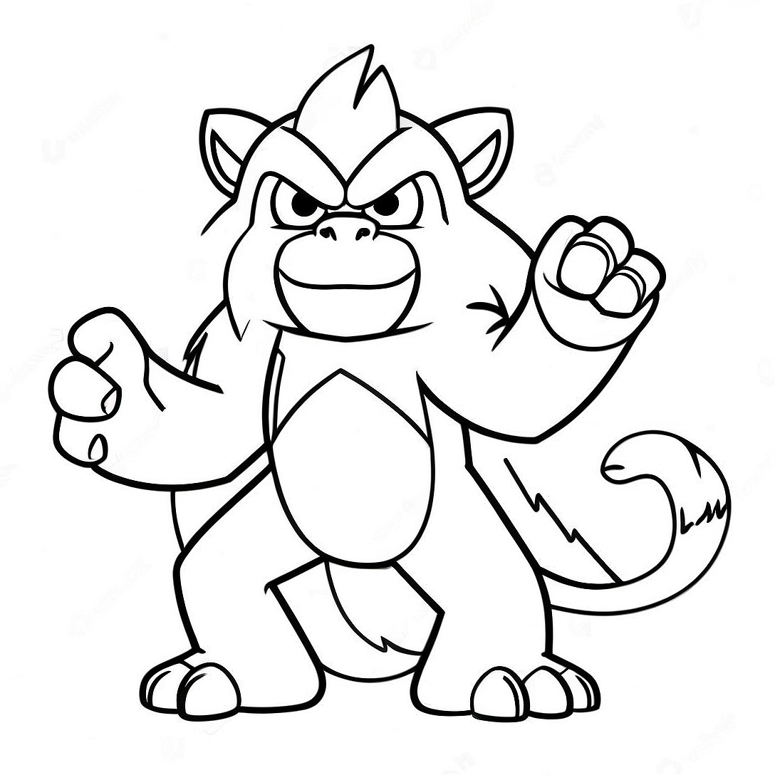 Infernape Coloring Page | Infernape coloring page