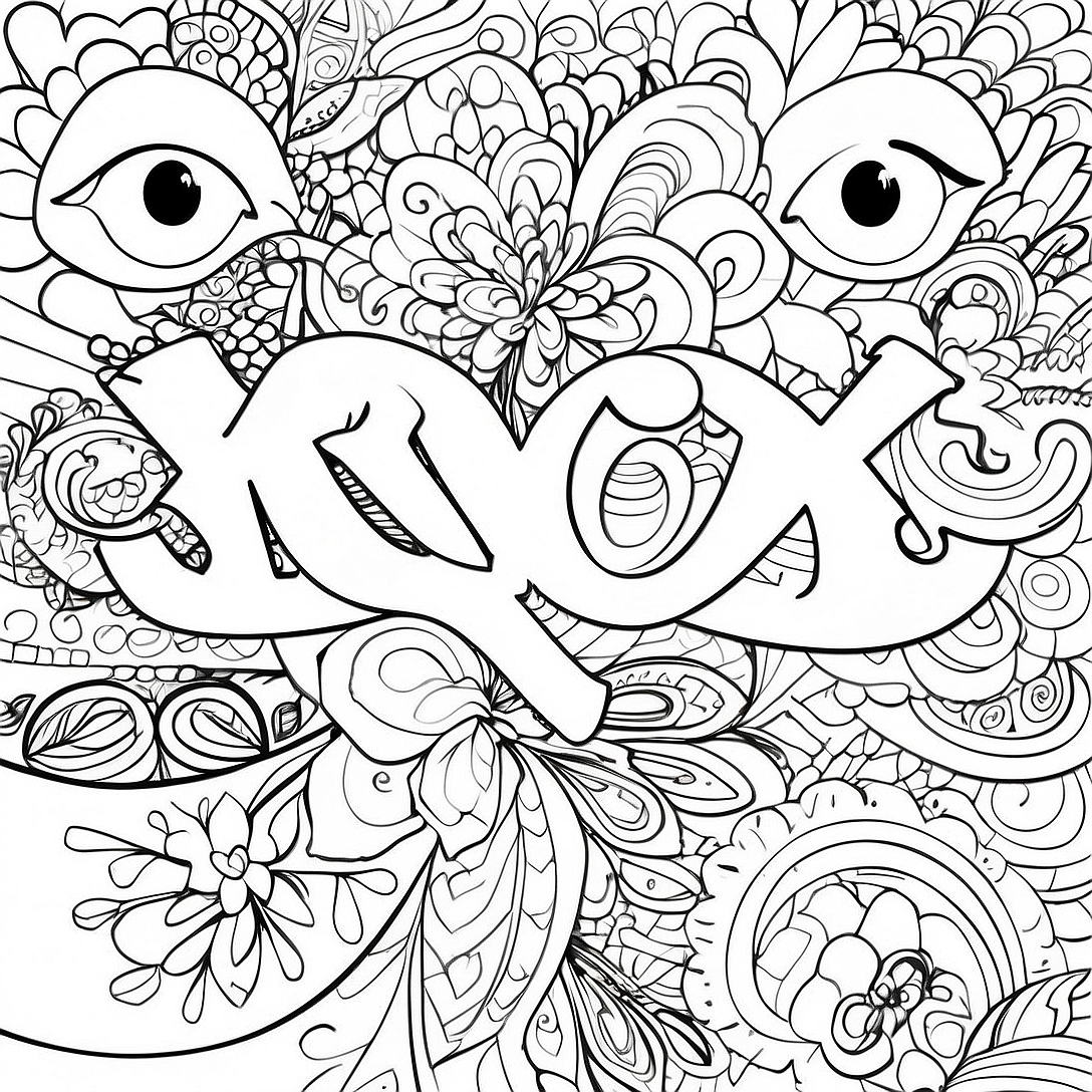 XOXO Coloring Page | XOXO coloring page