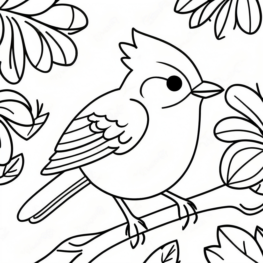 Blue Jay Coloring Page | Blue Jay coloring page