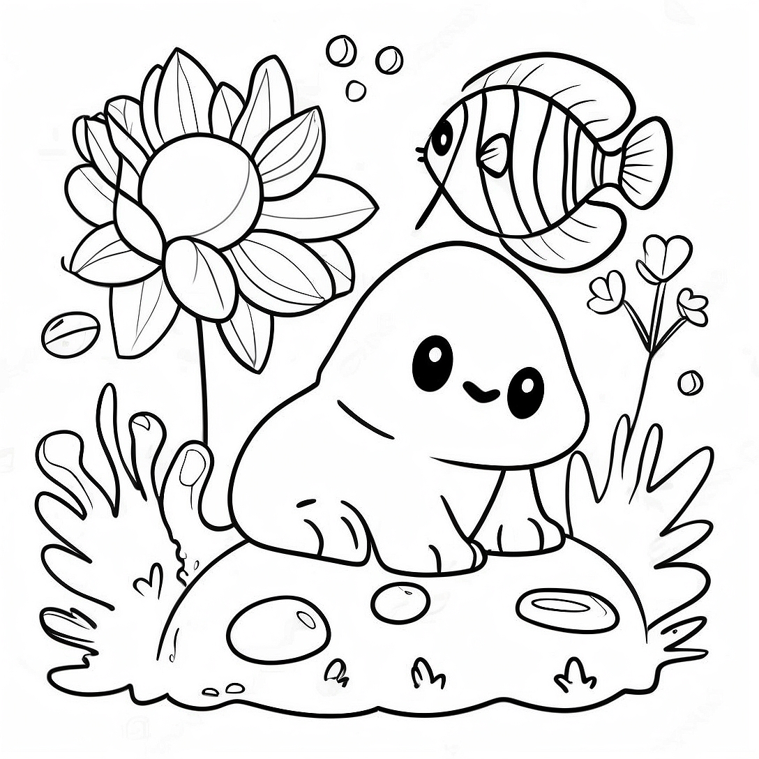 Living and Non-Living Things Coloring Page | Living and Non-Living Things coloring page