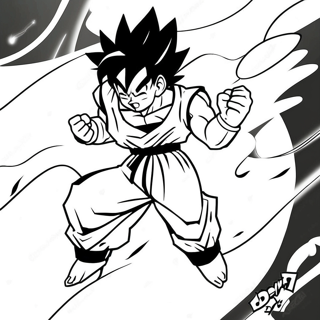 Goku Black Coloring Page | Goku Black coloring page