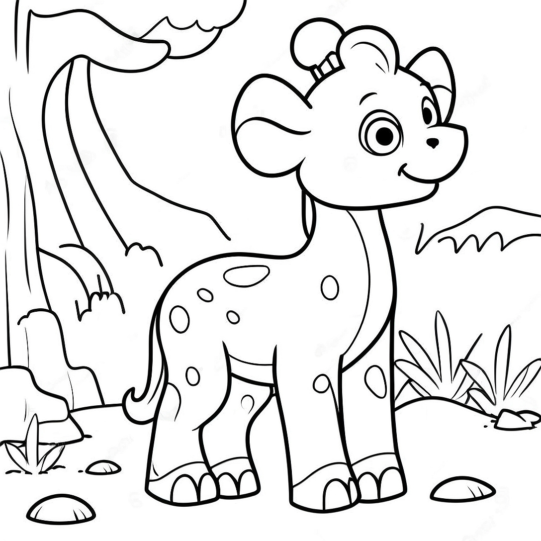 Zoo Animal Coloring Page | Zoo Animal coloring page