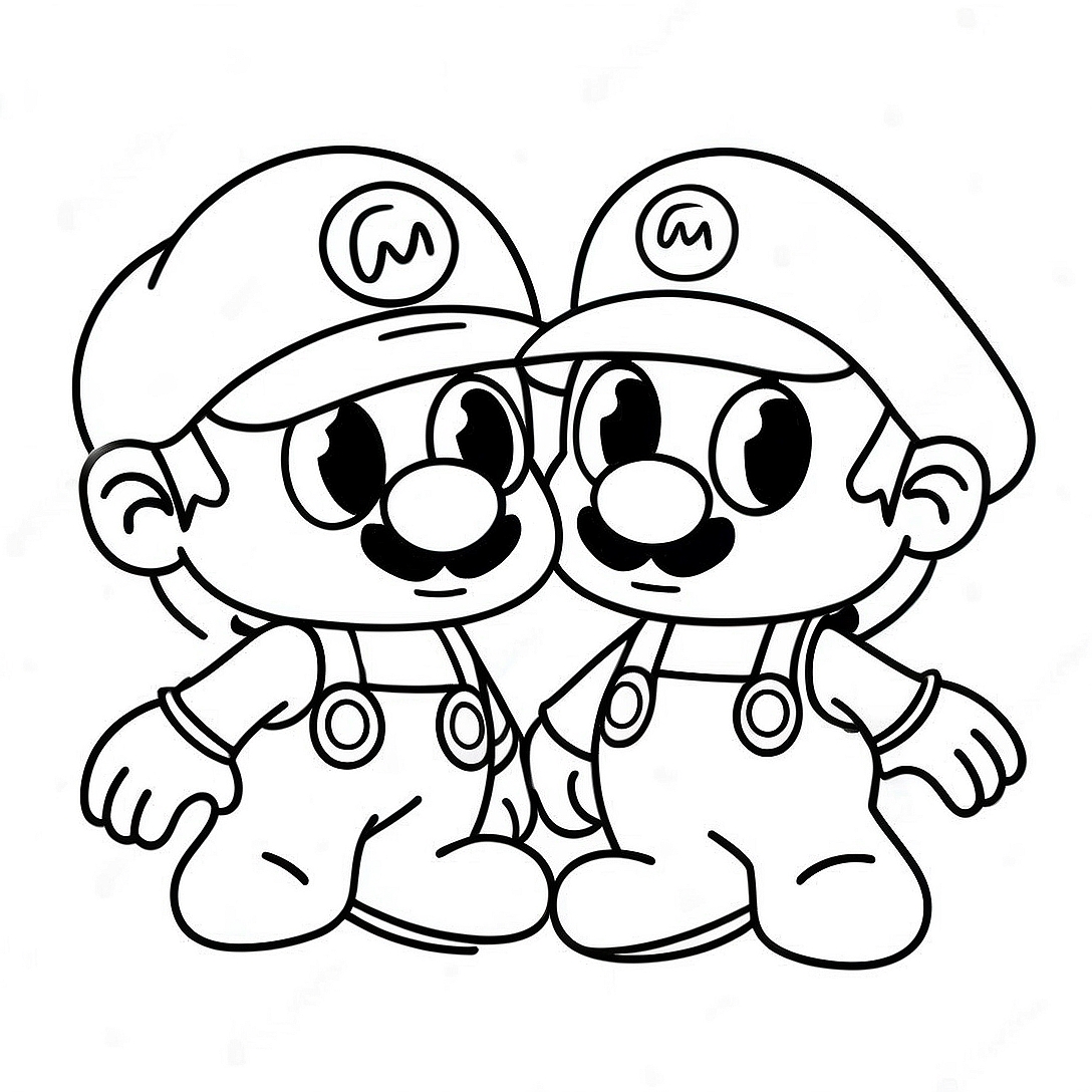 Cappy and Mario Adventure Coloring Page | Mario Odyssey coloring page