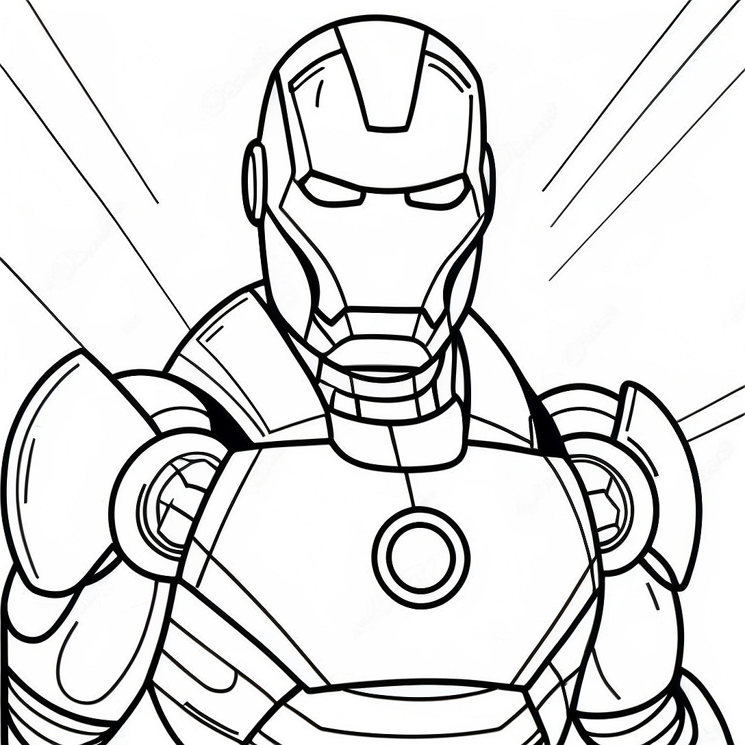 Iron Man Among Us Coloring Page | Iron Man Among Us coloring page
