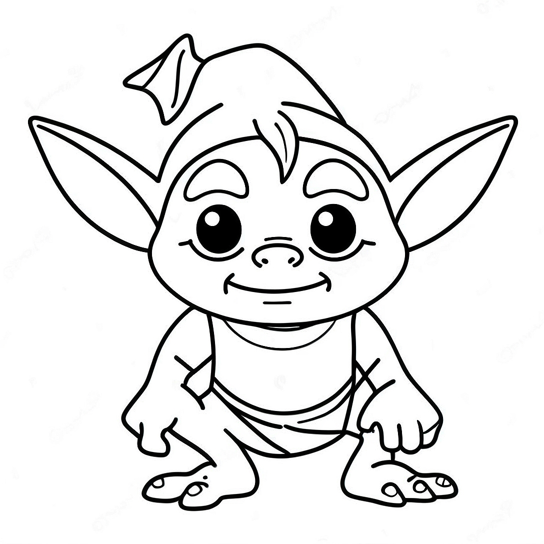 Goblin Coloring Page | Goblin coloring page