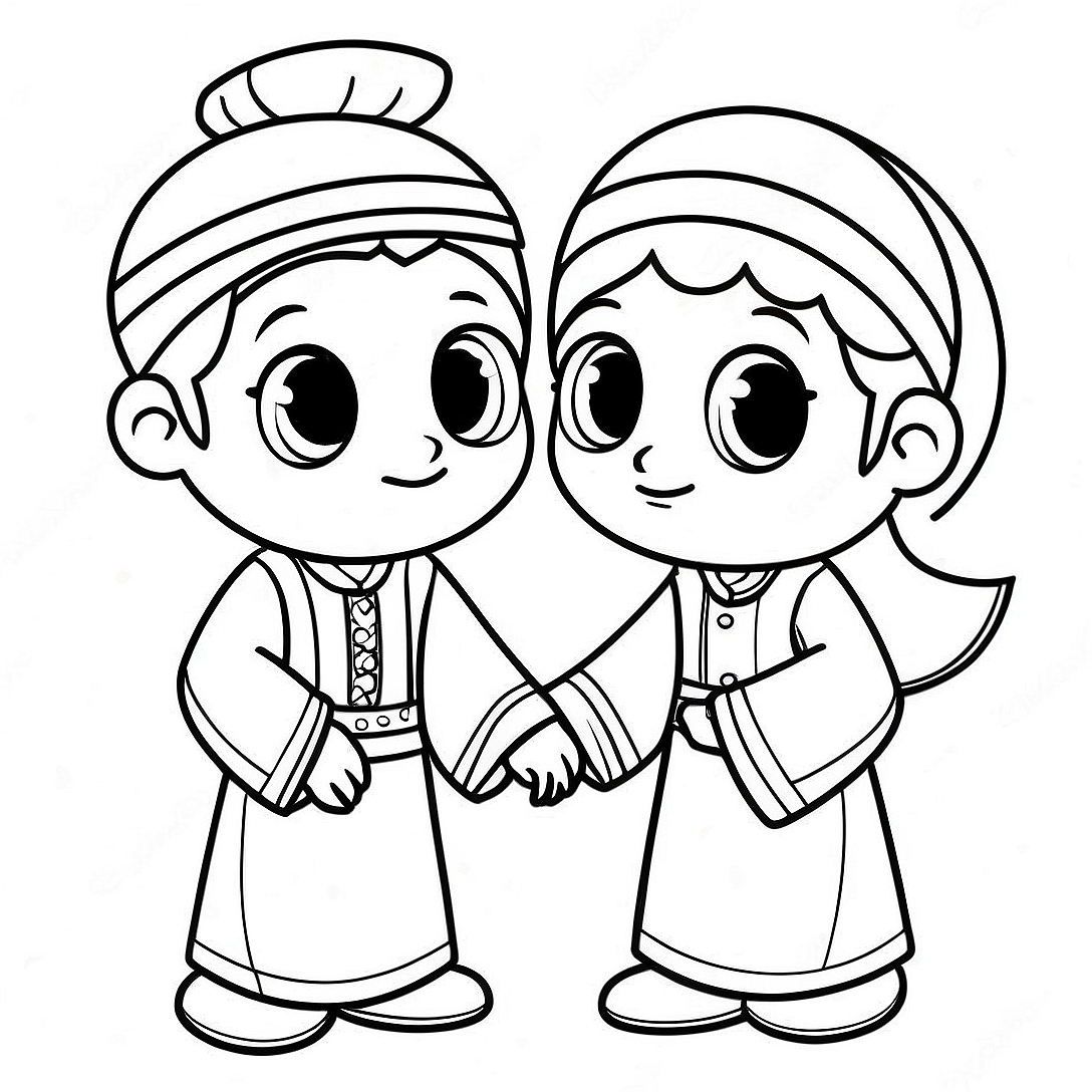 Children's Islamic Coloring Page | Children's Islamic coloring page