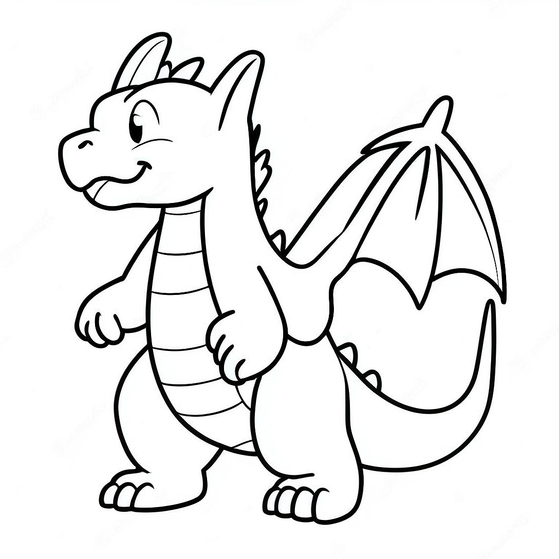 Charizard Breathing Fire Coloring Page | Fire Pokemon coloring page
