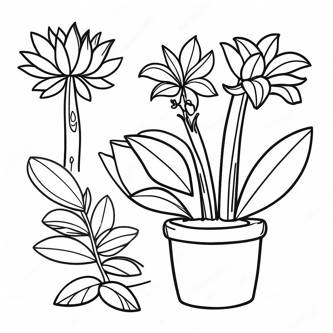 Parts of a Plant Coloring Page | Parts of a Plant coloring page