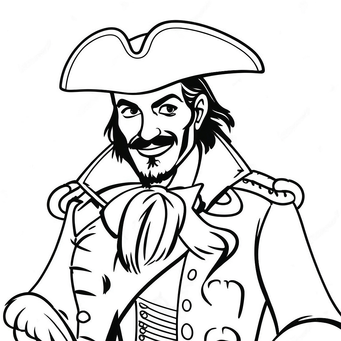 Captain Hook Coloring Page | Captain Hook coloring page