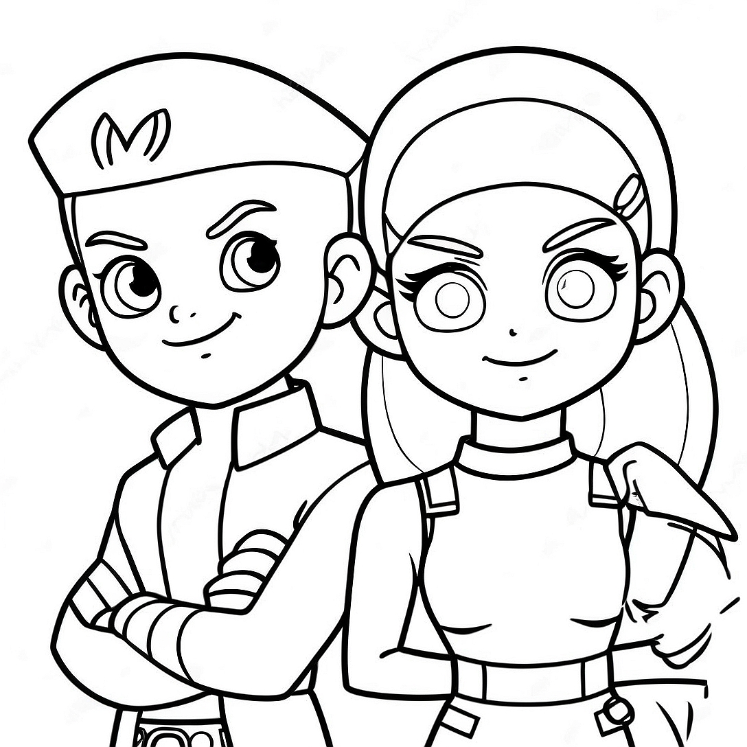 Jessie and James Team Rocket Coloring Page | Team Rocket coloring page