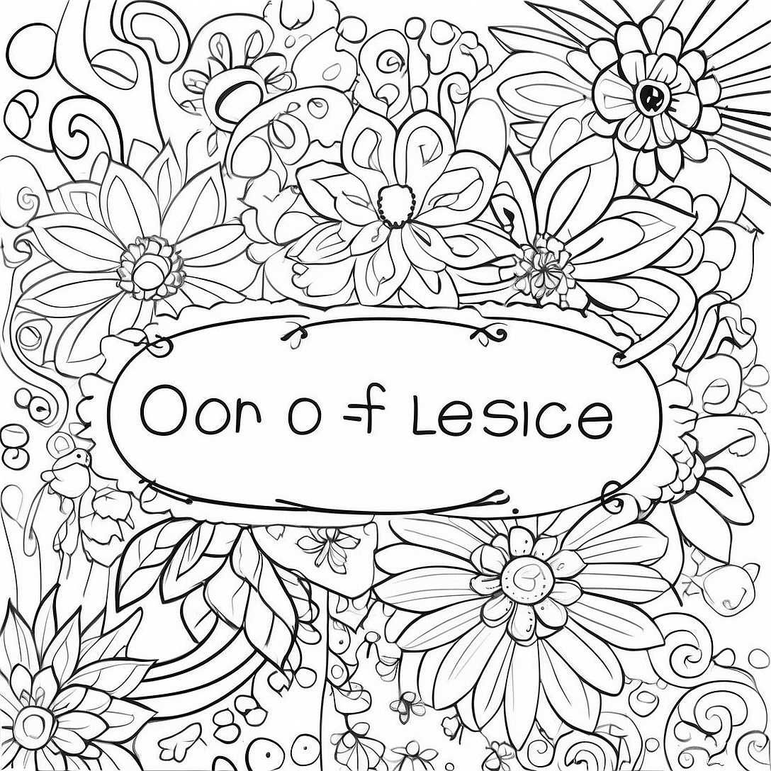 Positive Affirmations Coloring Page | Mental Health Awareness coloring page
