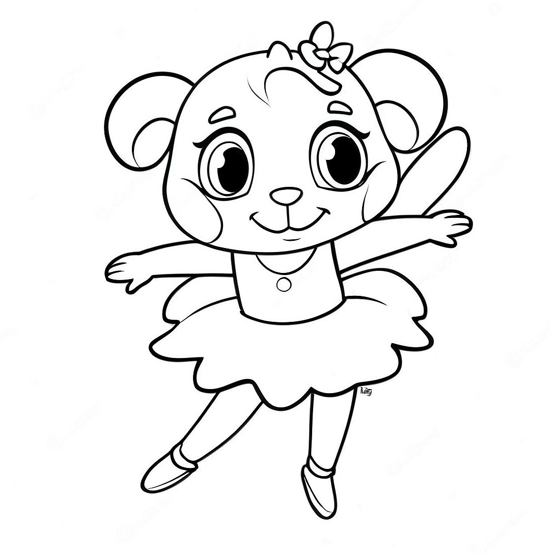 Angelina Ballerina Coloring Page | Angelina Ballerina coloring page