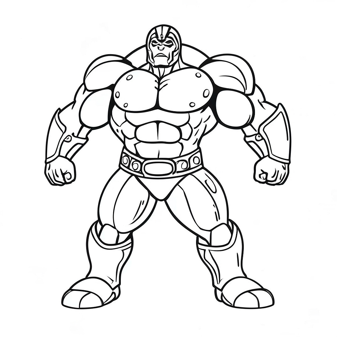 Red Titan Coloring Page | Red Titan coloring page