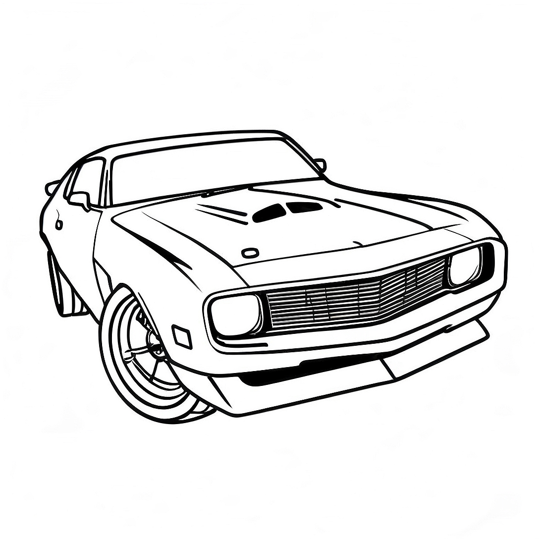 Fast and Furious Car Coloring Page | Fast and Furious Car coloring page