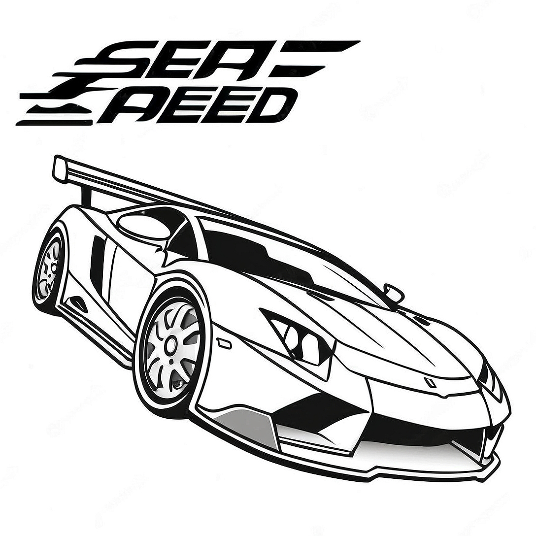 Need for Speed Racing Car Coloring Page | Need for Speed coloring page