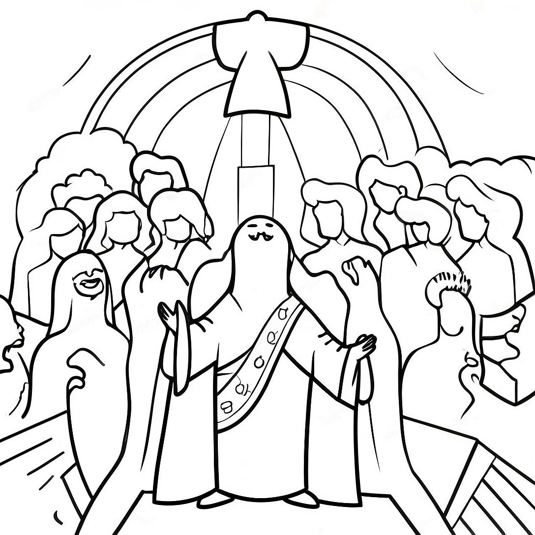 Worship Coloring Page | Worship coloring page