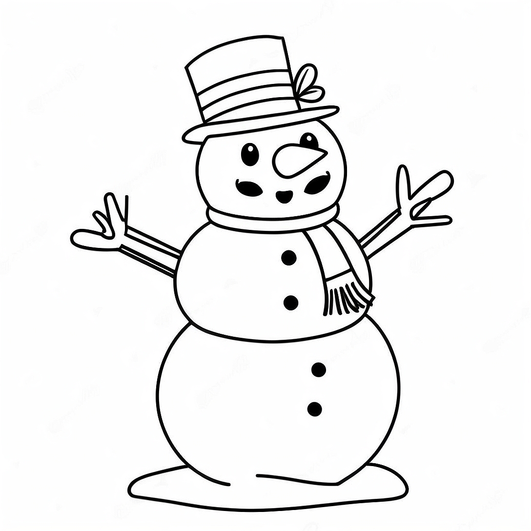Frosty Snowman Coloring Page | Frosty coloring page
