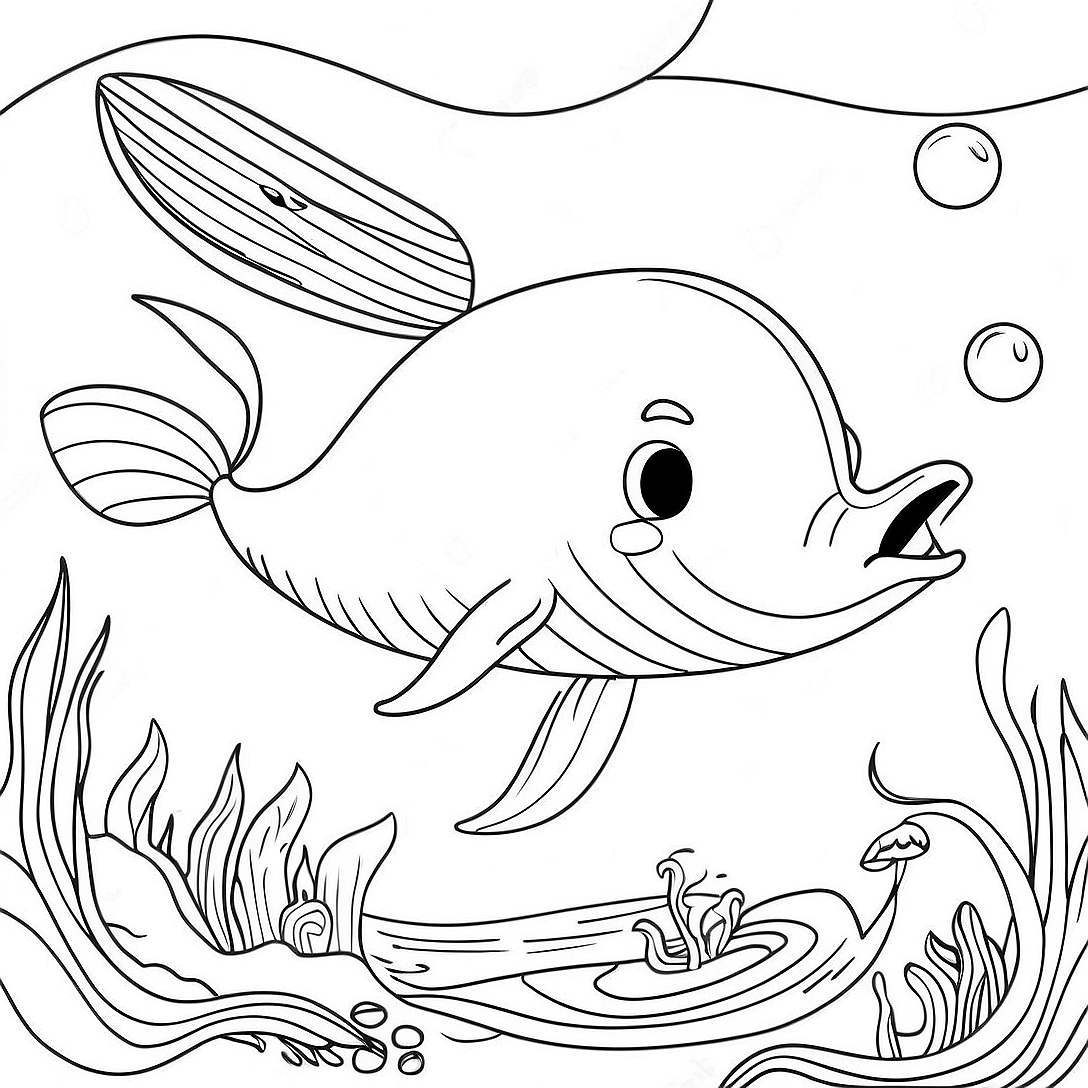 Jonah and the Whale Coloring Page | Jonah and the Whale coloring page