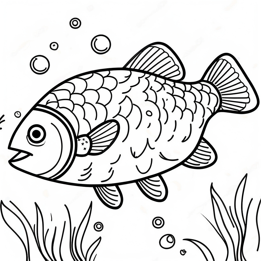 Trout Coloring Page | Trout coloring page