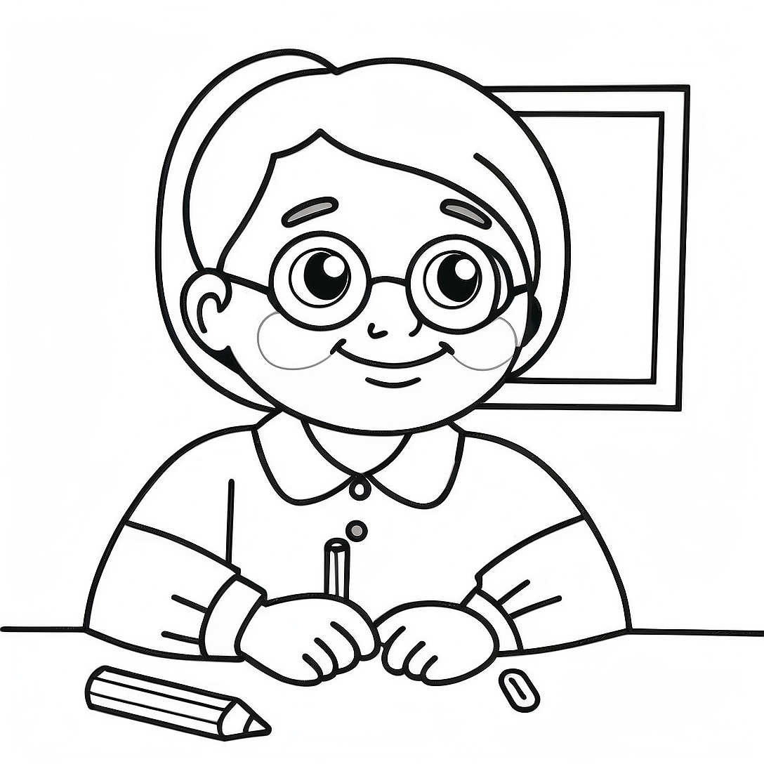 Best Teacher Coloring Page | Best Teacher coloring page