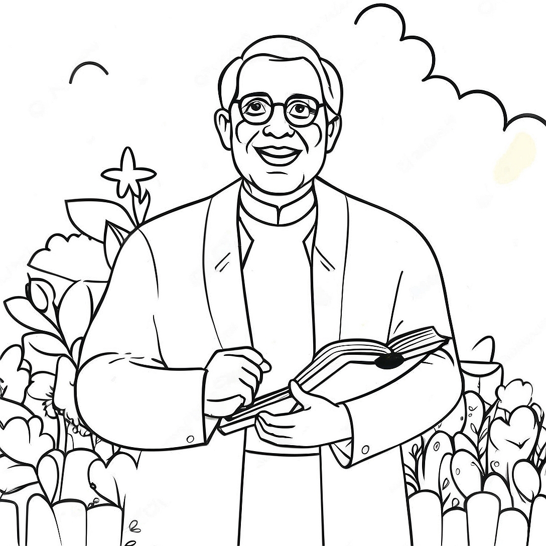 Heartfelt Pastor Appreciation Coloring Page | Pastor Appreciation coloring page