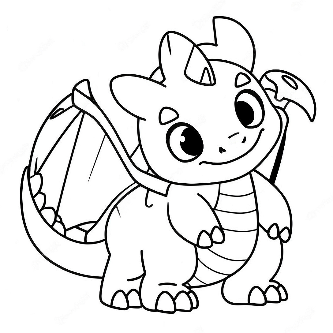 Dragon Pokemon Coloring Page | Dragon Pokemon coloring page