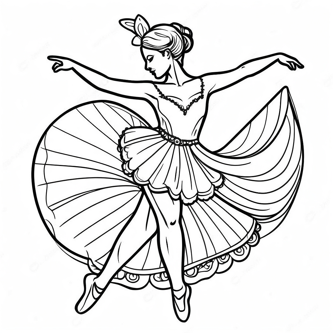 Dancer Coloring Page | Dancer coloring page