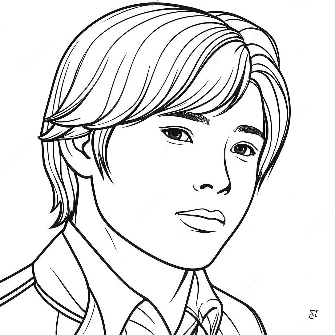 Yuji Itadori Coloring Page | Yuji Itadori coloring page