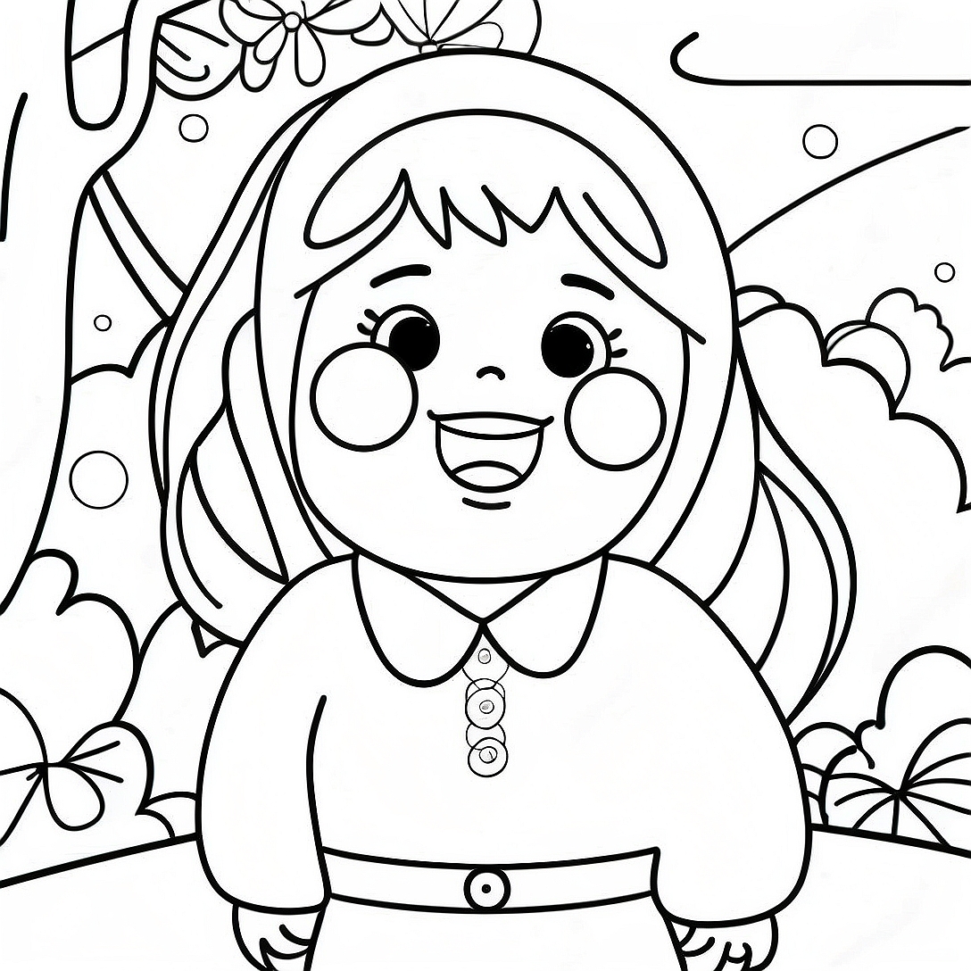 Yumeko Jabami Excited Coloring Page | Kakegurui coloring page