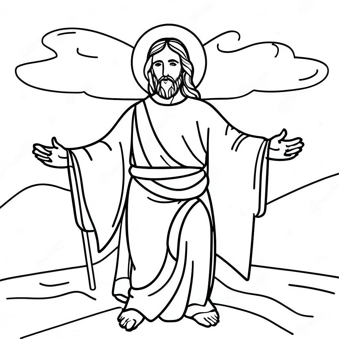 Follow Jesus Coloring Page | Follow Jesus coloring page