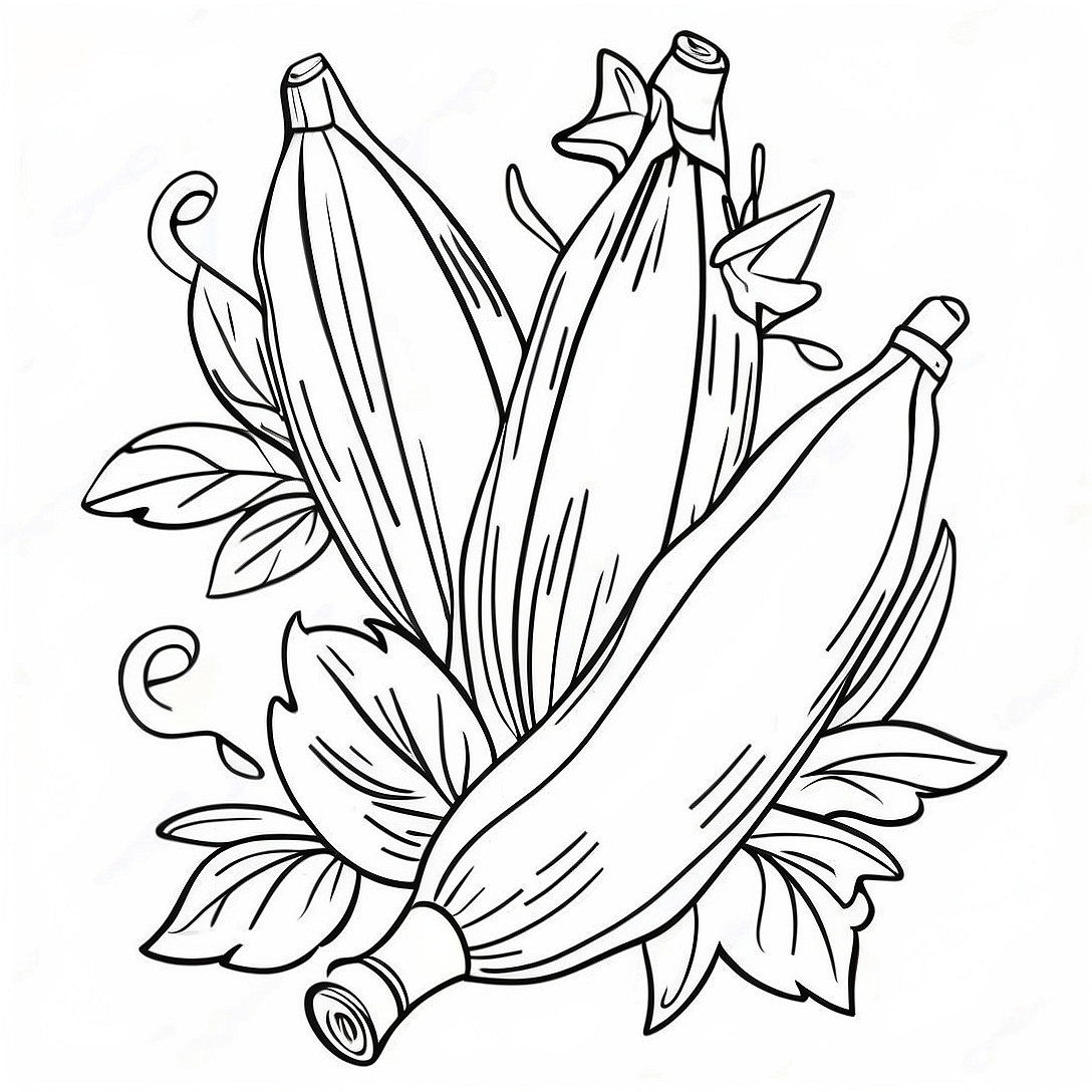 Lulav and Etrog Coloring Page | Lulav and Etrog coloring page