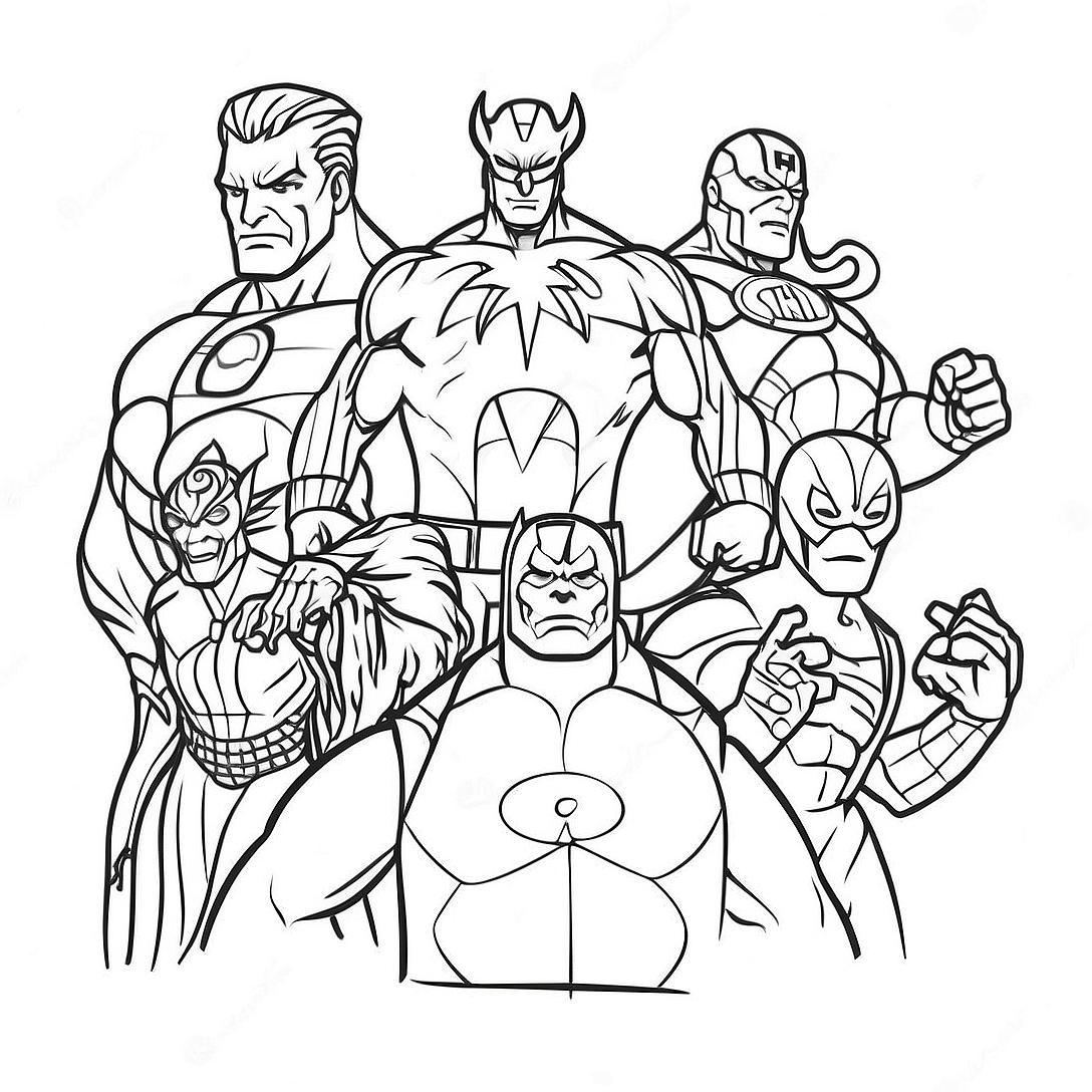 Marvel Villains Coloring Page | Marvel Villains coloring page