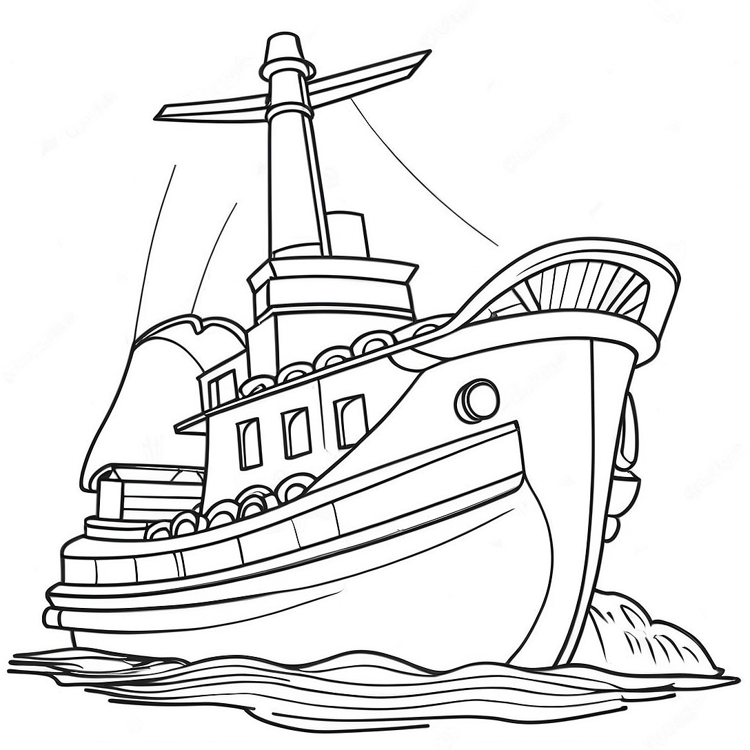 Lego Boat Coloring Page | Lego Boat coloring page