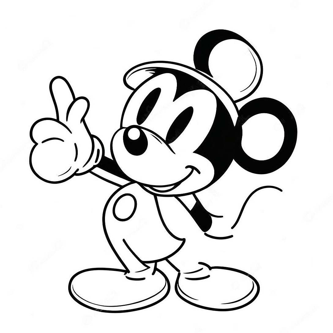 Mickey Mouse Coloring Page | Mickey coloring page