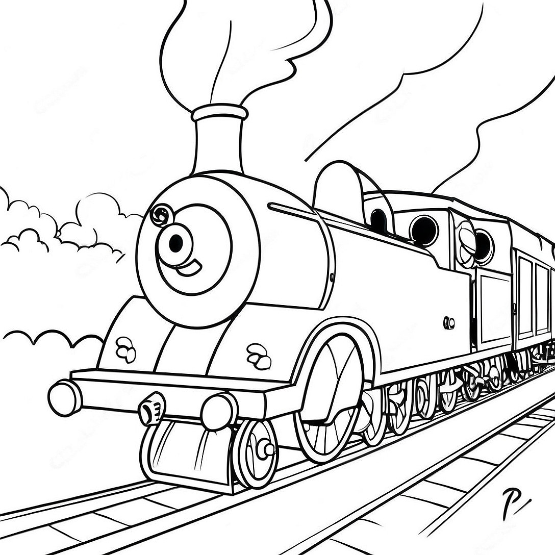 Percy the Train Coloring Page | Percy the Train coloring page