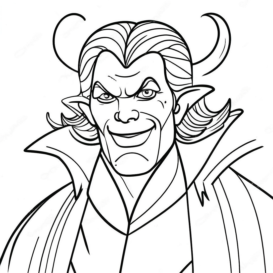 Mephiles the Dark Coloring Page | Mephiles the Dark coloring page