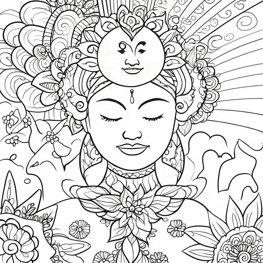 Mindful Recovery Coloring Page | Recovery for Adults coloring page