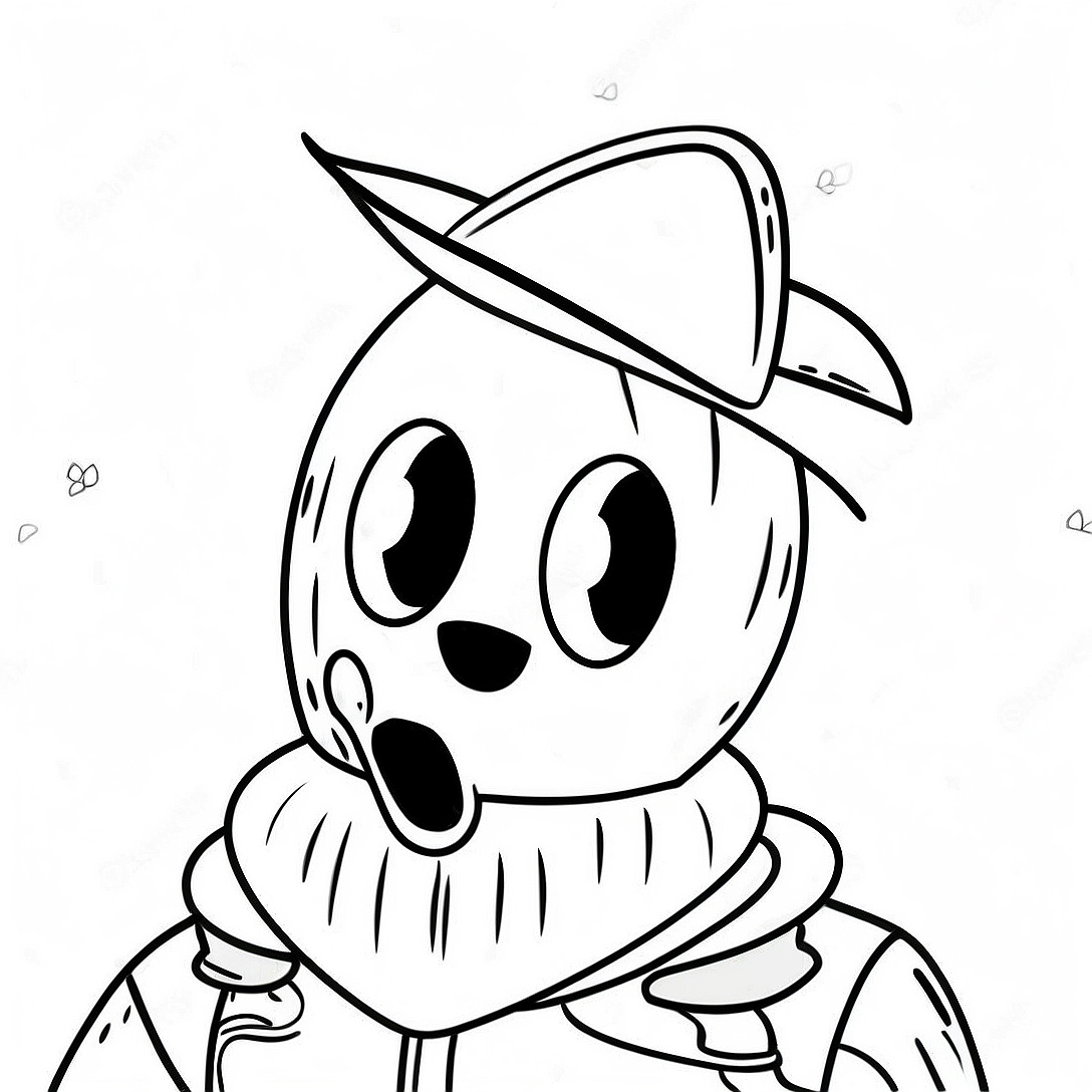 Peely Fortnite Coloring Page | Peely Fortnite coloring page