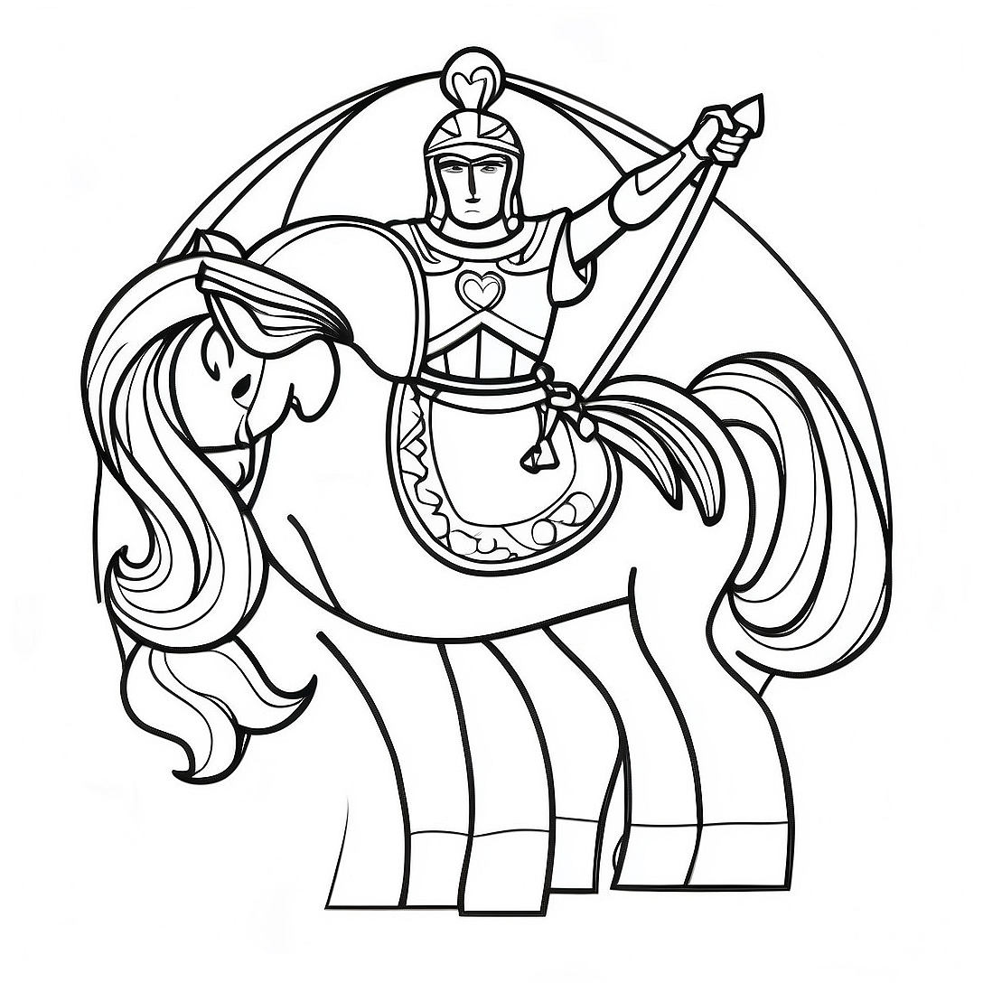 Shining Armor of God Coloring Page | Armor of God coloring page