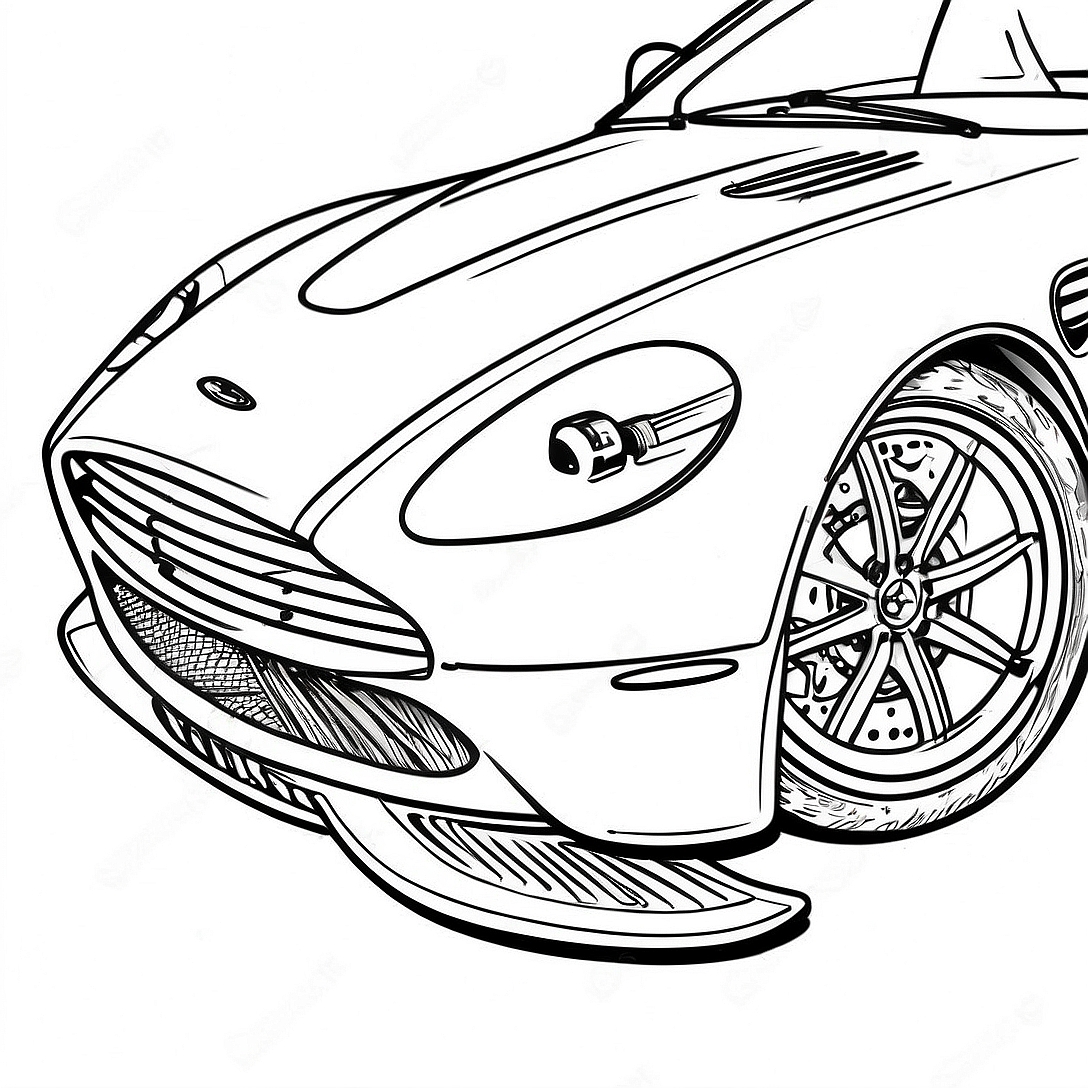 Aston Martin Coloring Page | Aston Martin coloring page
