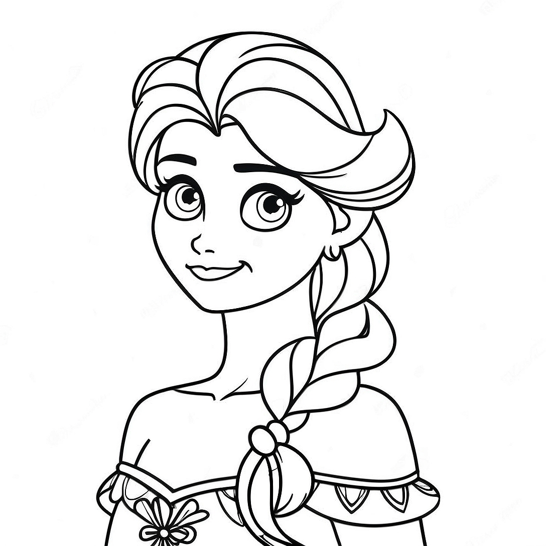 Elsa Christmas Coloring Page | Elsa Christmas coloring page