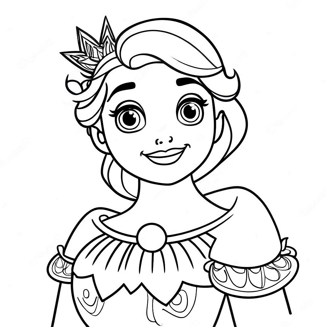 Elsa in a Festive Dress Coloring Page | Elsa Christmas coloring page