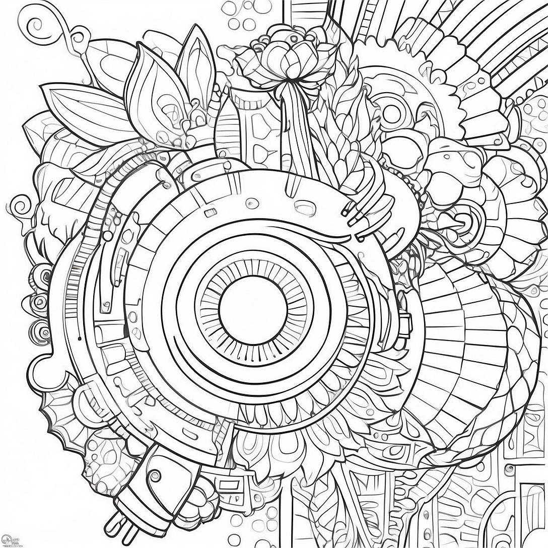 Creative Engineering Design Coloring Page | STEM coloring page