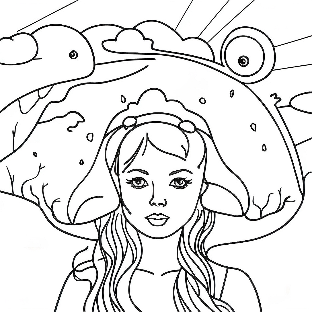 Surrealism Coloring Page | Surrealism coloring page