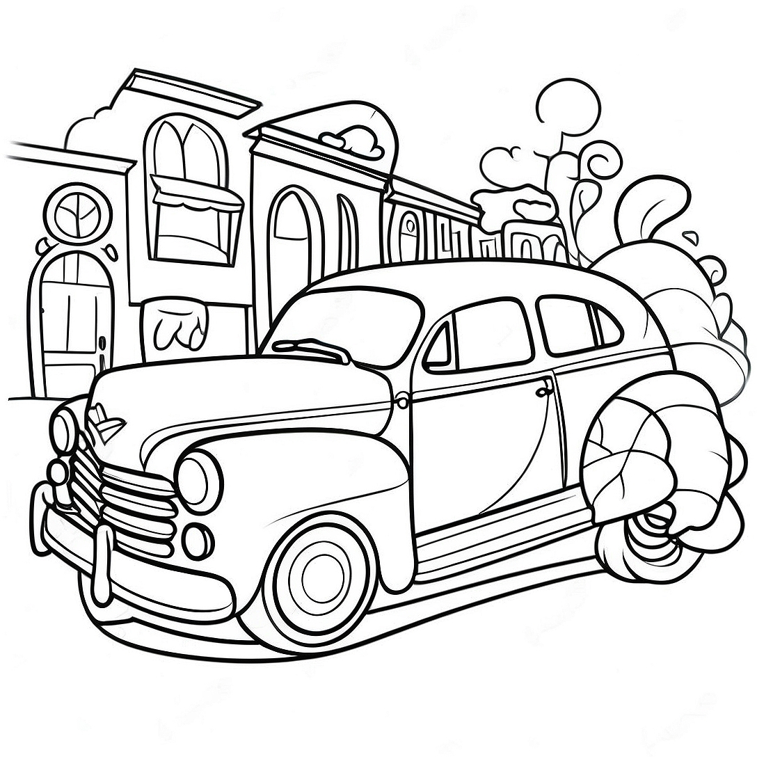 Oldies Music Coloring Page | Oldies coloring page