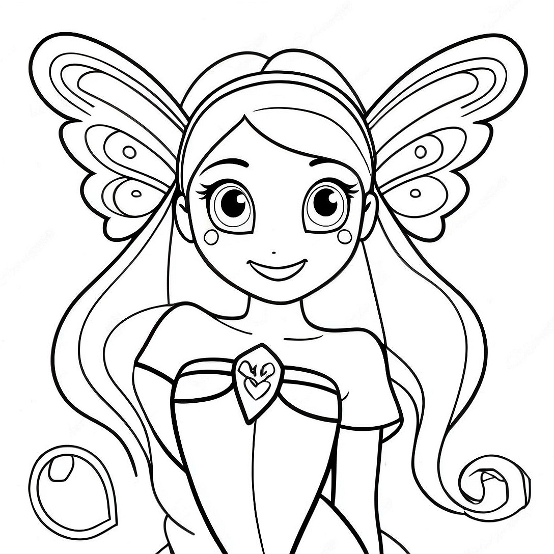 Winx Club Flora Coloring Page | Winx Club Flora coloring page