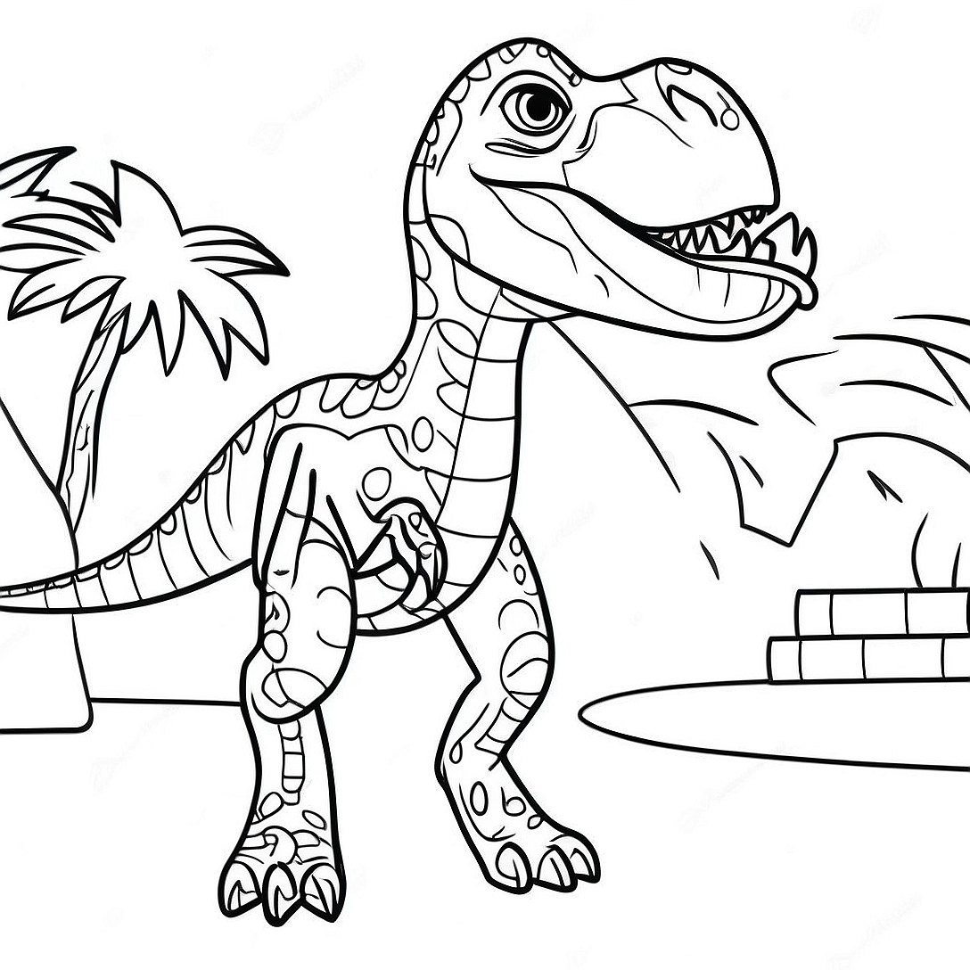 Indoraptor Jurassic World Coloring Page | Indoraptor Jurassic World coloring page