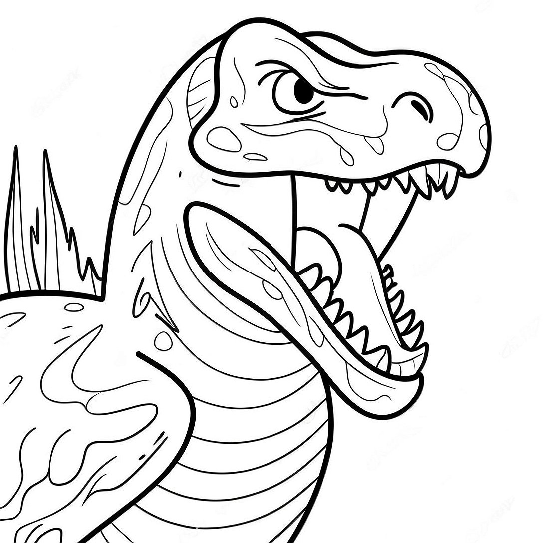 Fierce Indoraptor Roaring Coloring Page | Indoraptor Jurassic World coloring page