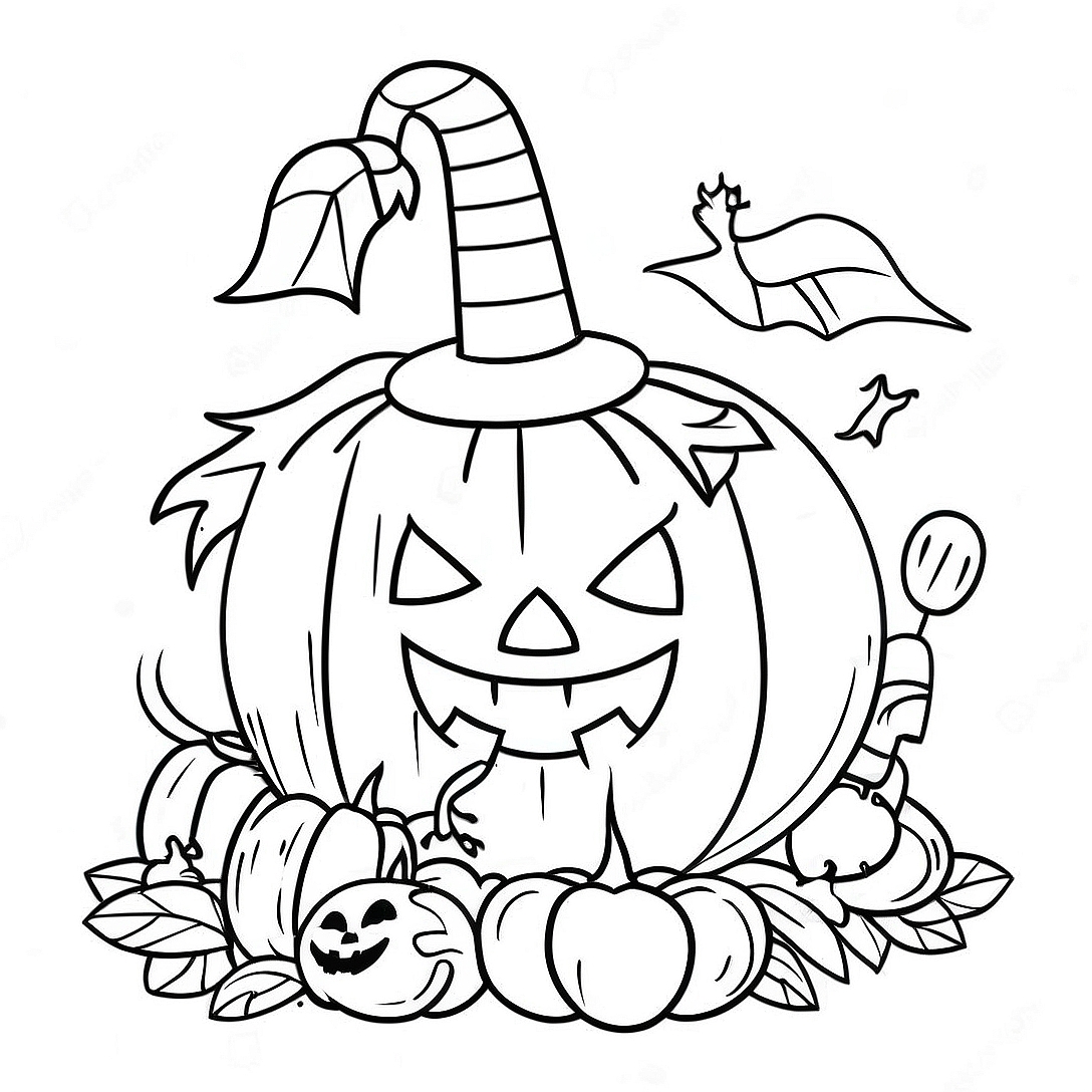 Lego Halloween Pumpkin Coloring Page | Lego Halloween coloring page